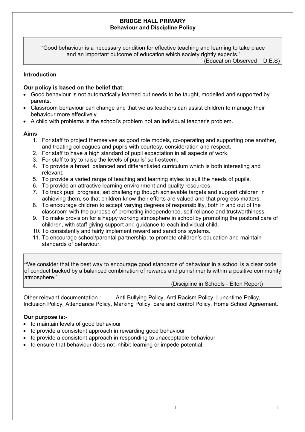 School Policy for PSHE and Citizenship s1