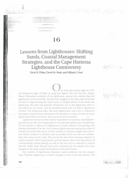 Lessons from Lighthouses: Shifting Sands, Coastal Management Strategies, and the Cape Hatteras Lighthouse Controversy Orrin H