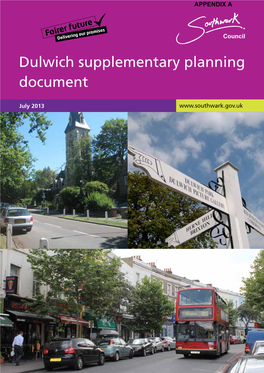 Dulwich Supplementary Planning Document
