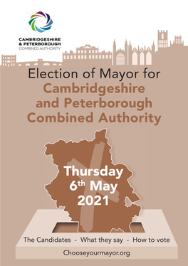 Election of Mayor for Cambridgeshire and Peterborough Combined Authority