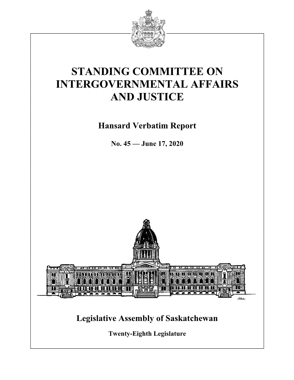 June 17, 2020 Intergovernmental Affairs and Justice Committee 707