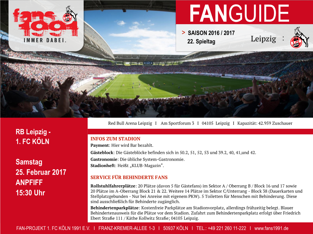 Fanguide > Saison 2016 / 2017 22