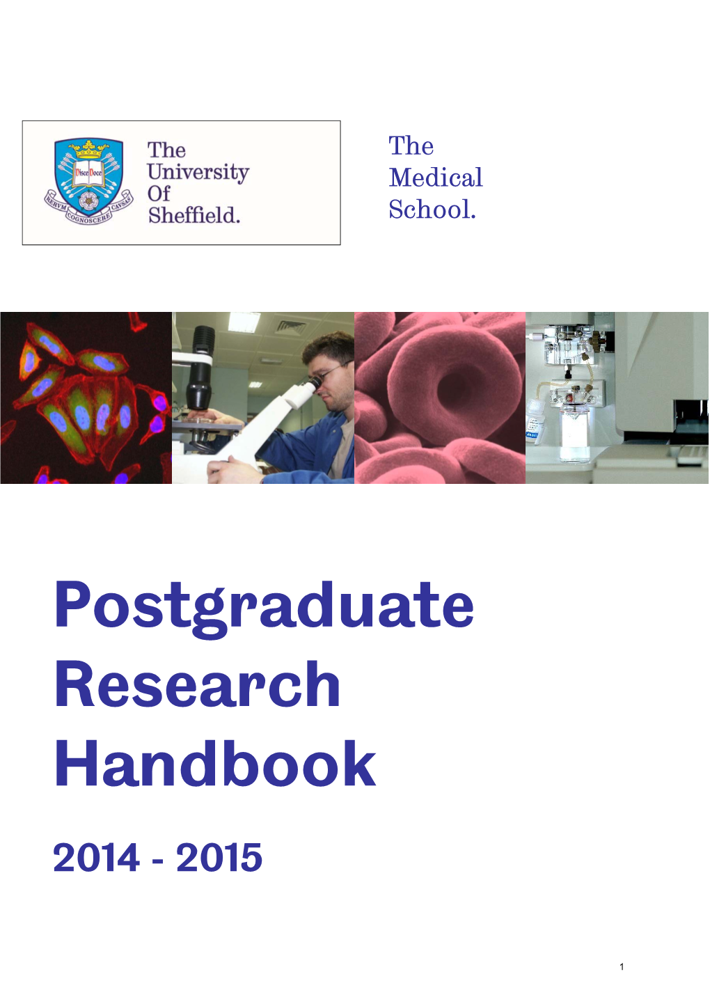 Postgraduate Research Handbook 2014 - 2015