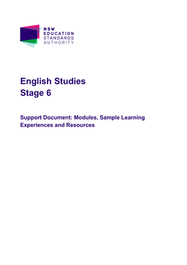 English Studies Support Document 3