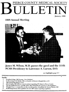 Pierce County Medical Society Bulletin 1999