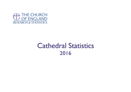 Cathedral Statistics 2016