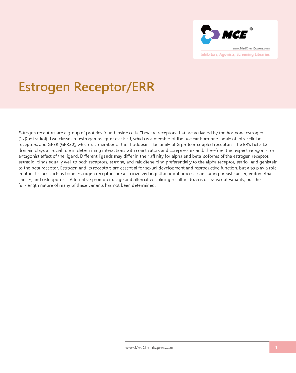 Estrogen Receptor/ERR