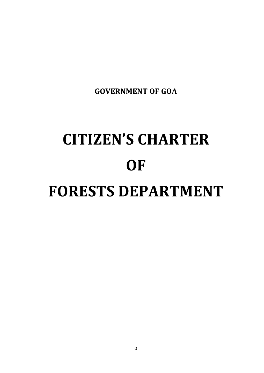 Citizen's Charter