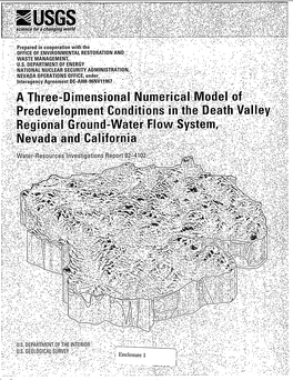 A Three Dimensional Numerical Model of Predevelopment