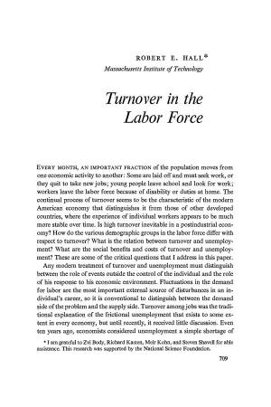 Turnover in the Labor Force