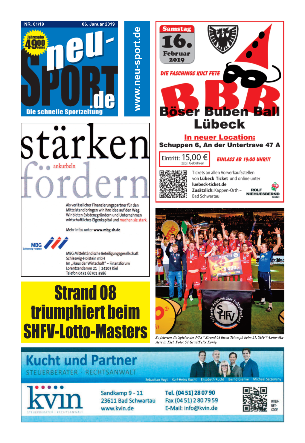 Online-Sportzeitung Für Den Norden 01 19