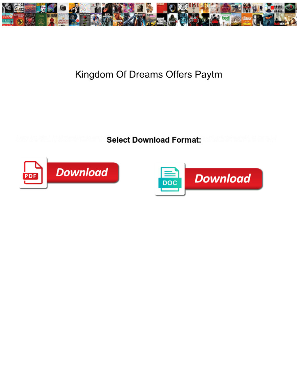 Kingdom of Dreams Offers Paytm Around