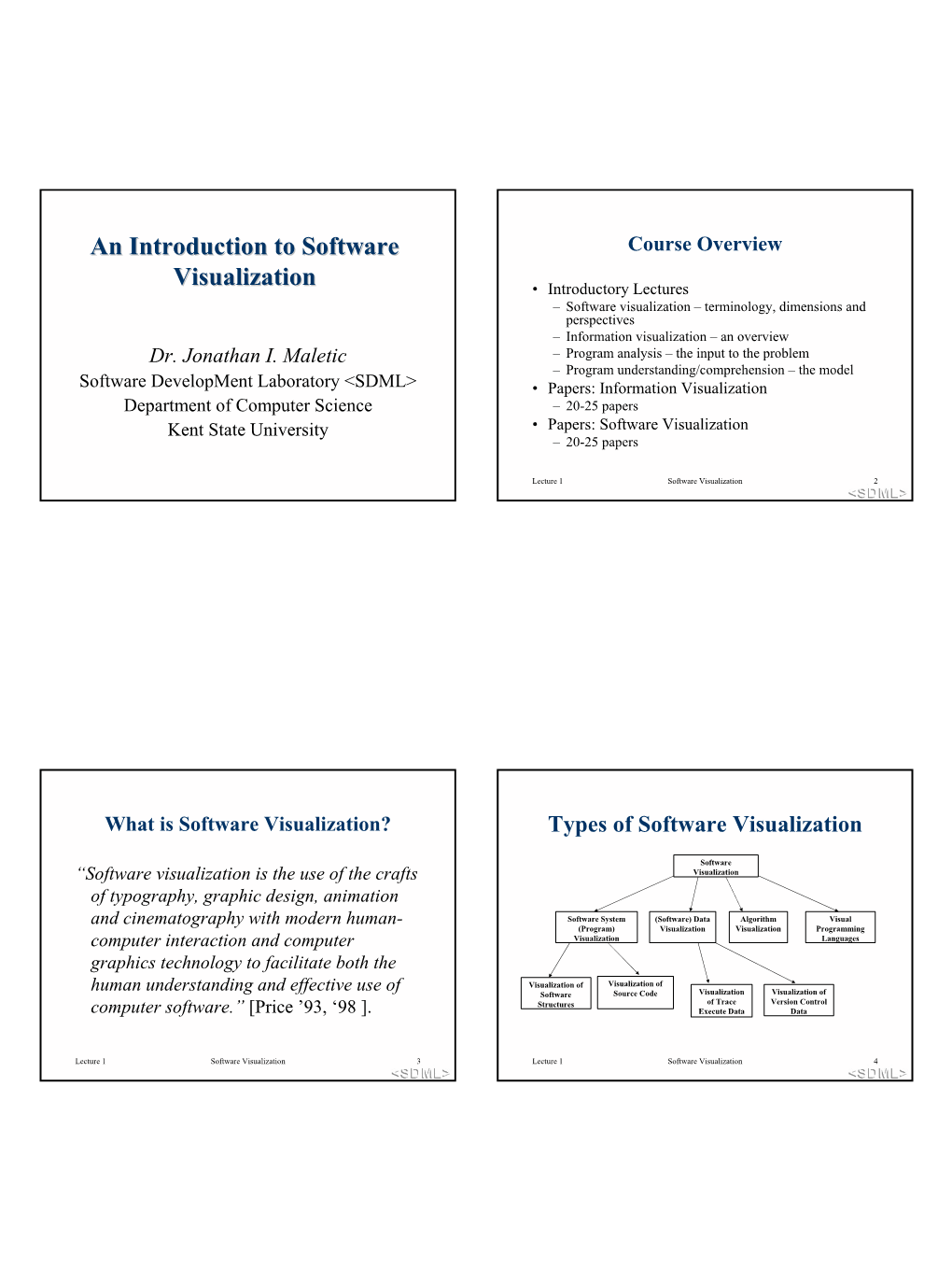 An Introduction to Software Visualization