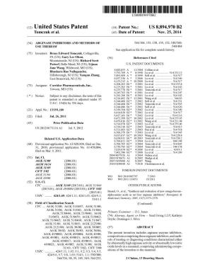 (12) United States Patent (10) Patent No.: US 8,894,970 B2 Tomczuk Et Al