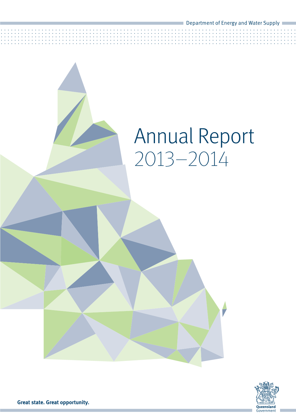 Department of Energy and Water Supply Annual Report 2013-2014