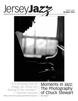 The Photography of Chuck Stewart by Tony Mottola Editor, Jersey Jazz from Page 1