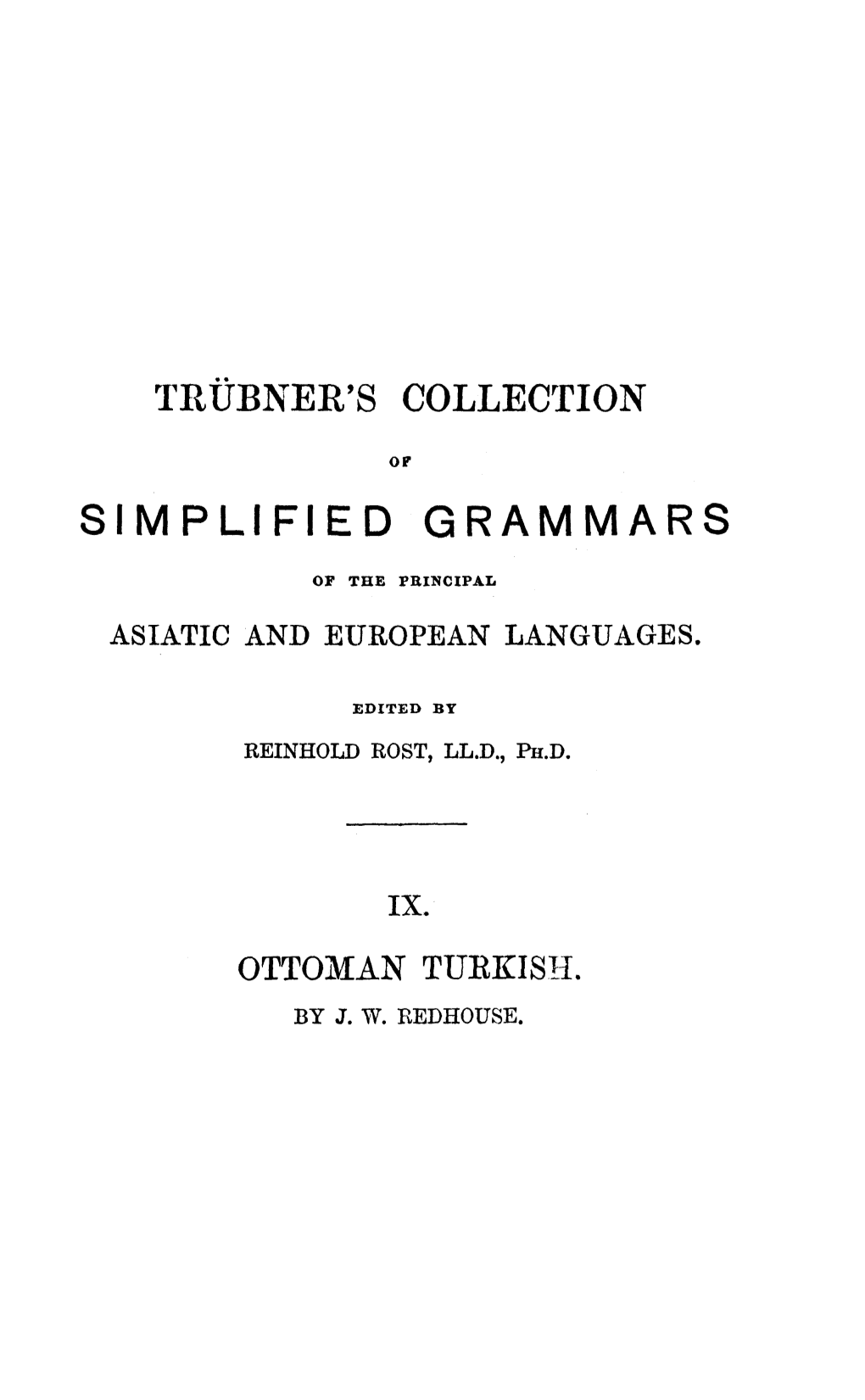 Simplified Grammars