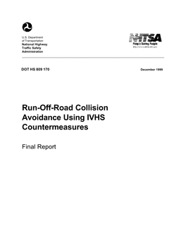 Run-Off-Road Collision Avoidance Using IVHS Countermeasures