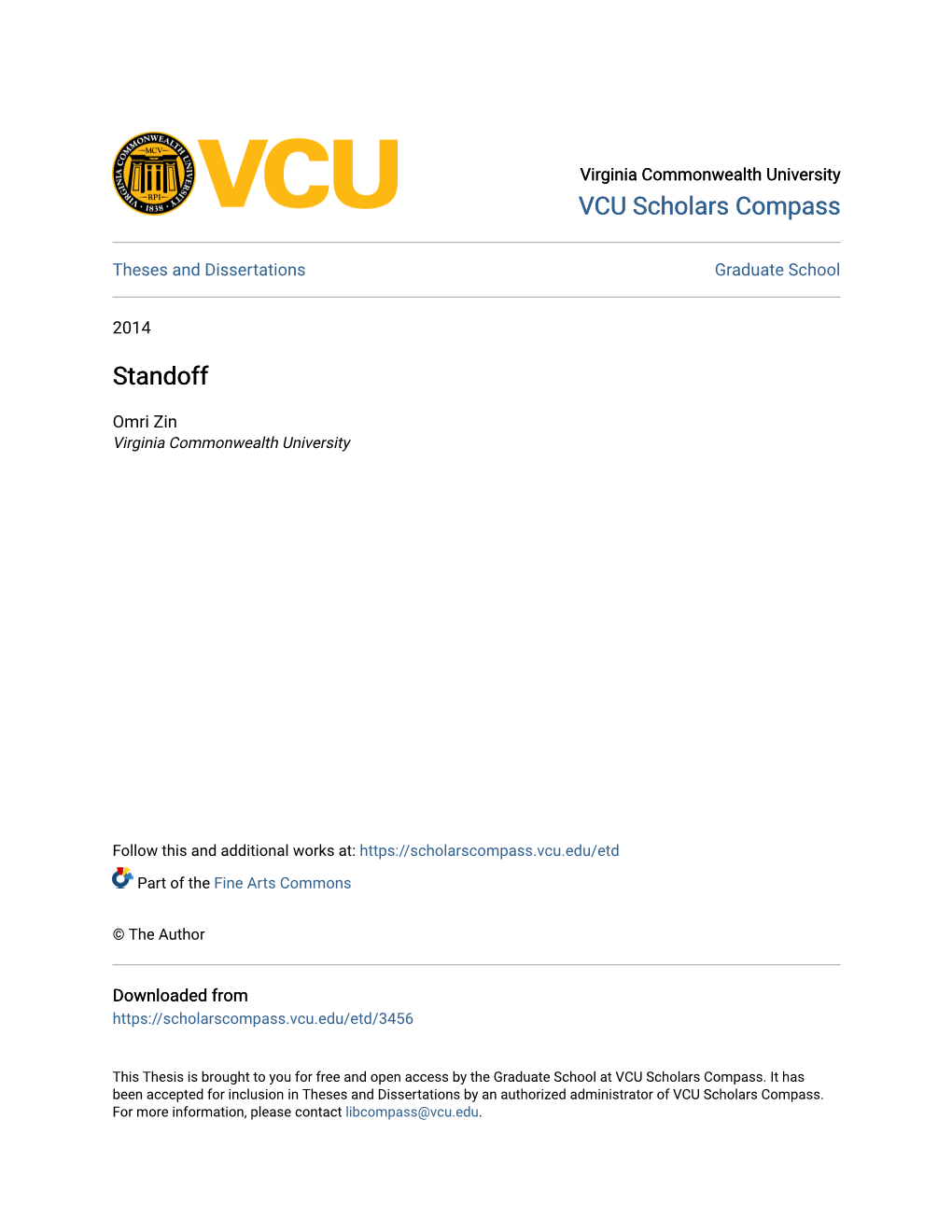 VCU Scholars Compass Standoff