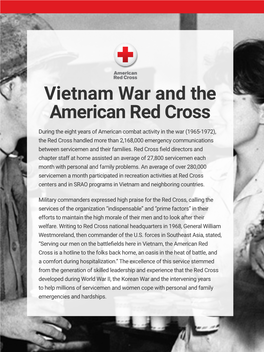 Vietnam War and the American Red Cross