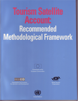Tourism Satellite Account: Recommended Methodological Framework