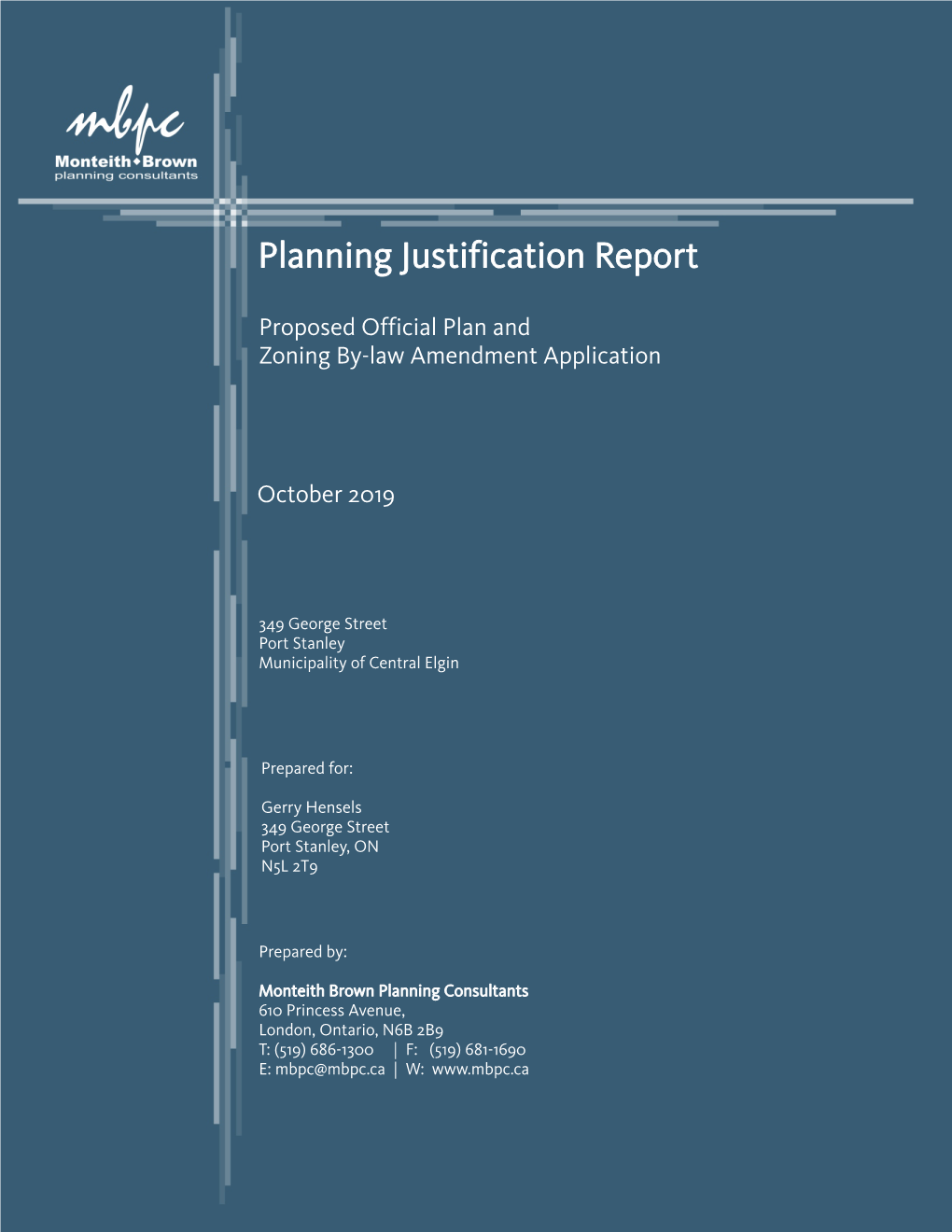 Planning Justification Report