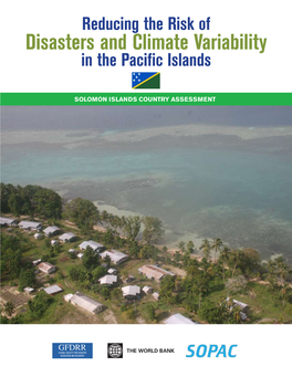 Disasters and Climate Variability in the Pacific Islands