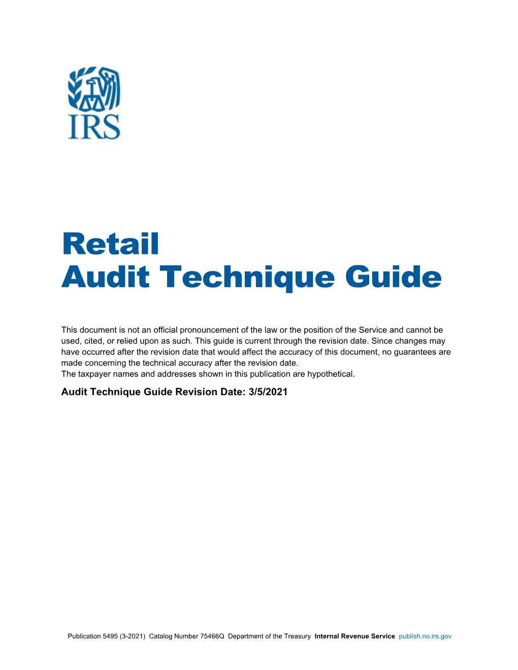 Retail Audit Technique Guide