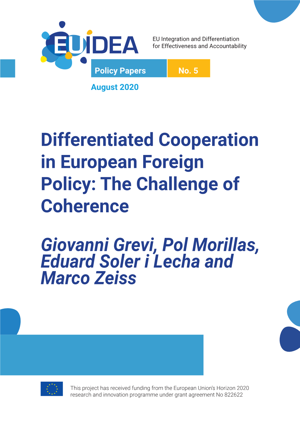 Differentiated Cooperation in European Foreign Policy: the Challenge of Coherence