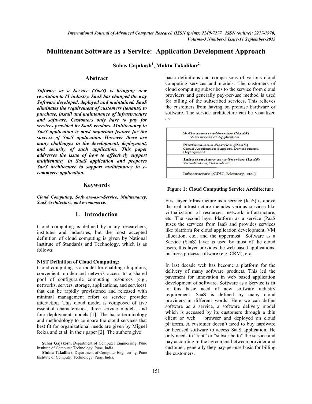 Multitenant Software As a Service: Application Development Approach
