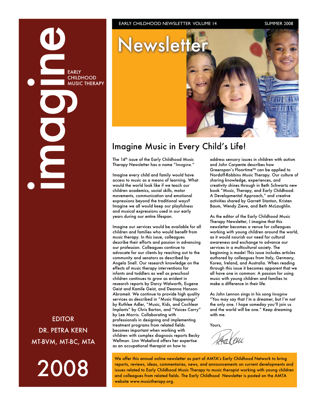 Early Childhood Newsletter 6-18-08
