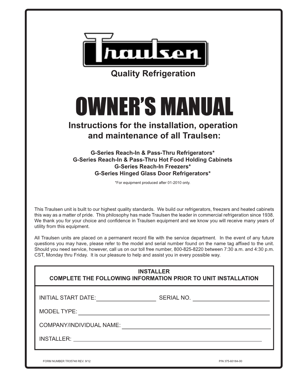 Owner's Manual