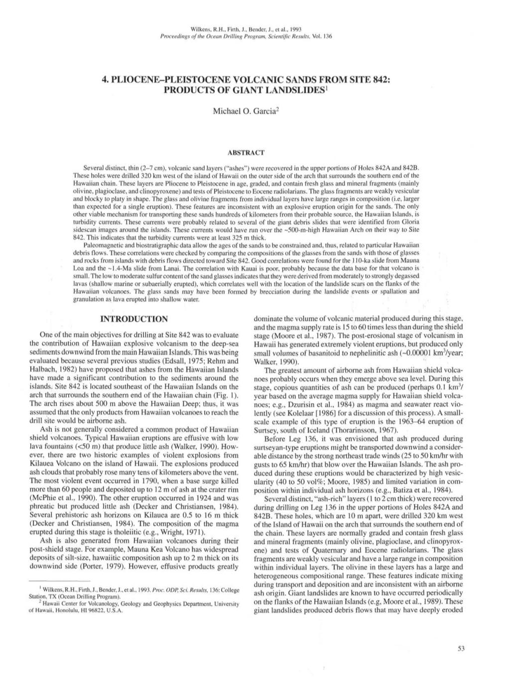 4. Pliocene–Pleistocene Volcanic Sands