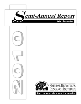 Table of Contents NRRI Semi Annual Report July - December 2010