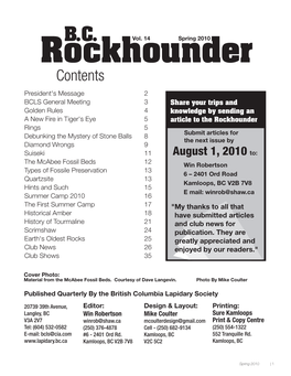 Rockhounder Contents