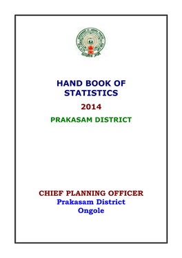 Hand Book of Statistics 2014 Prakasam District
