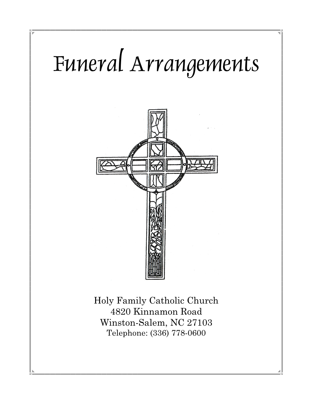 Funeral Arrangements Booklet