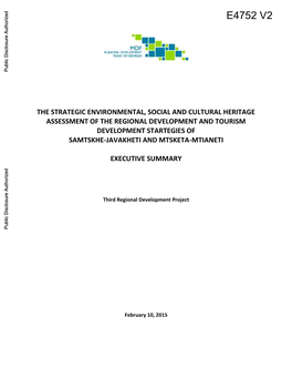 The Strategic Environmental, Social and Cultural