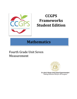 Fourth Grade Unit Seven Measurement