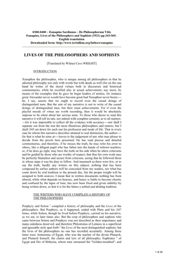 Eunapius, Lives of the Philosophers and Sophists (1921) Pp.343-565