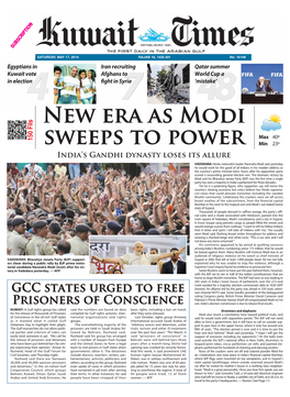 New ERA AS Modi Sweeps to Power
