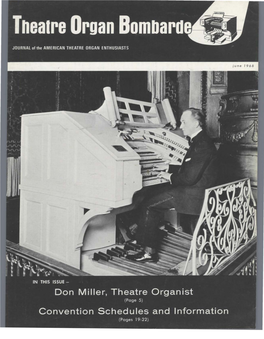 Theatre Organ Bombarde and Week