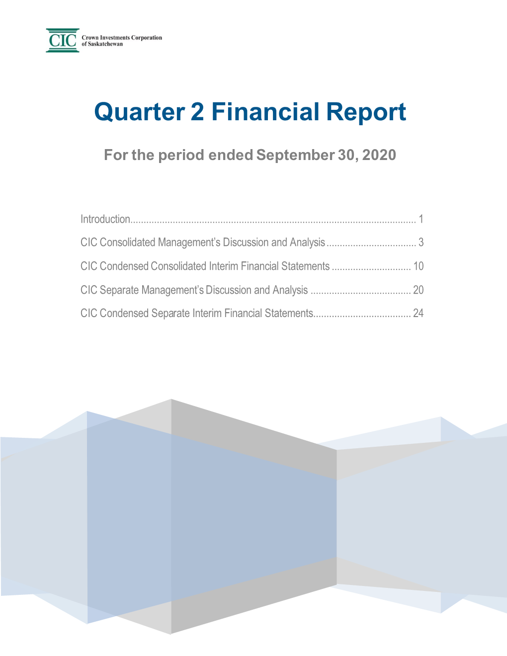 Quarter 2 Financial Report