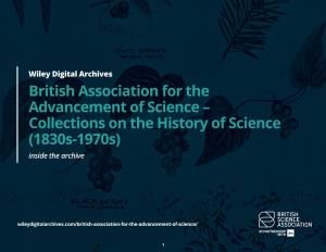 British Association for the Advancement of Science – Collections on the History of Science (1830S-1970S) Inside the Archive