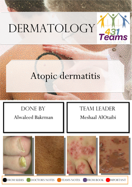 DERMATOLOGY Atopic Dermatitis