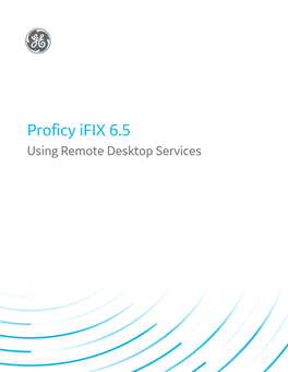 Using Remote Desktop Services with Ifix 1