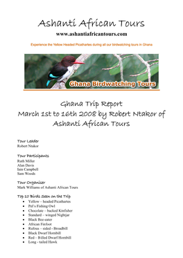 Ghana Trip Report1
