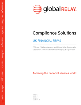 Compliance Solutions