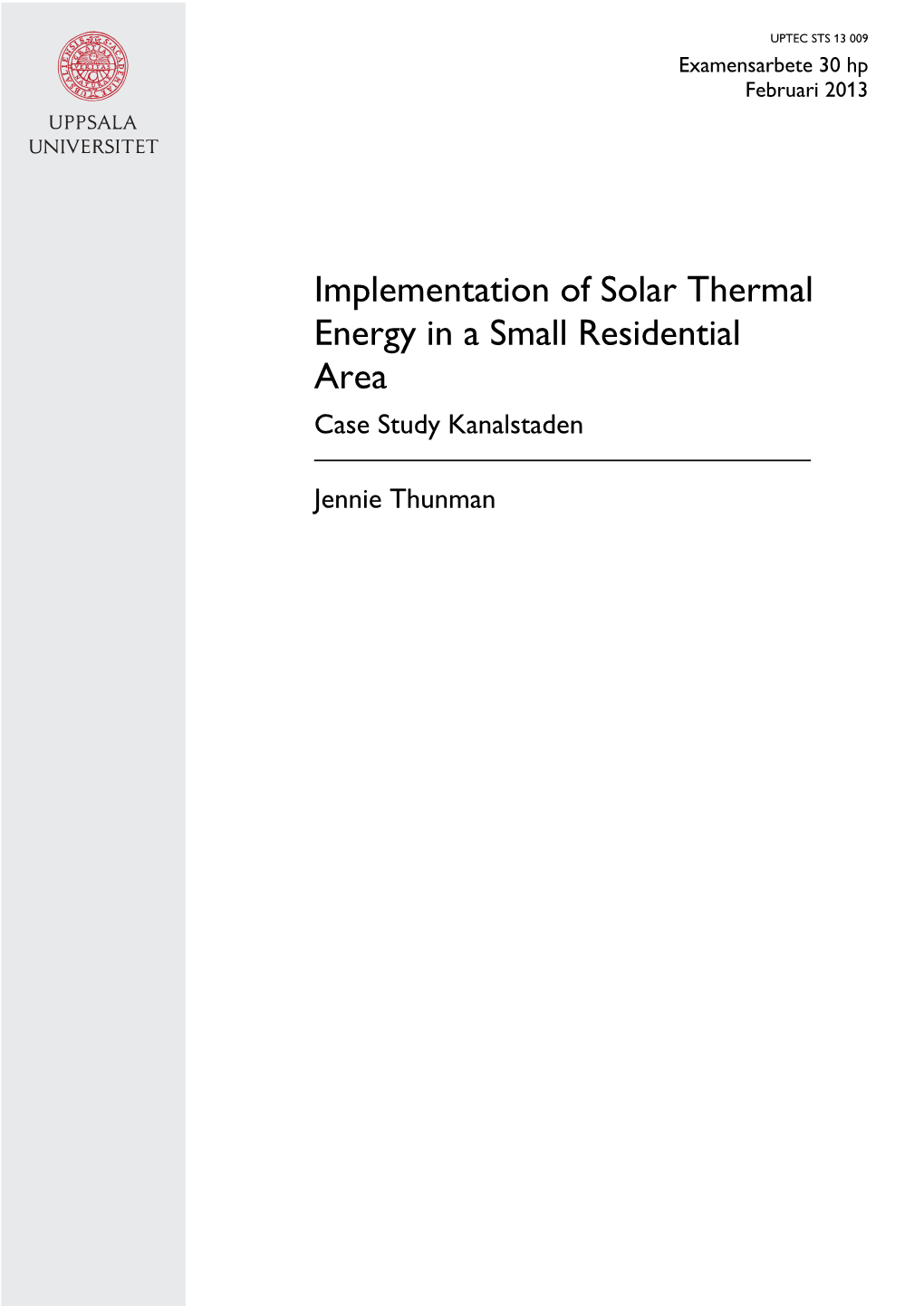 4. Solar Thermal Energy