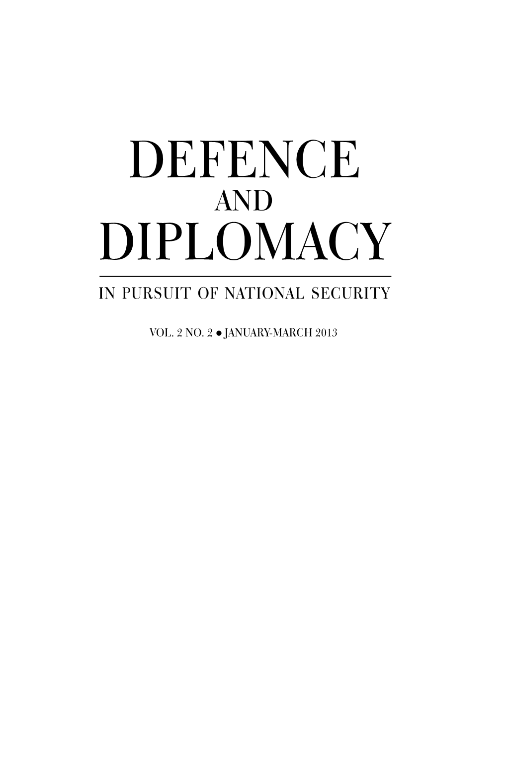 Diplomacy Defence